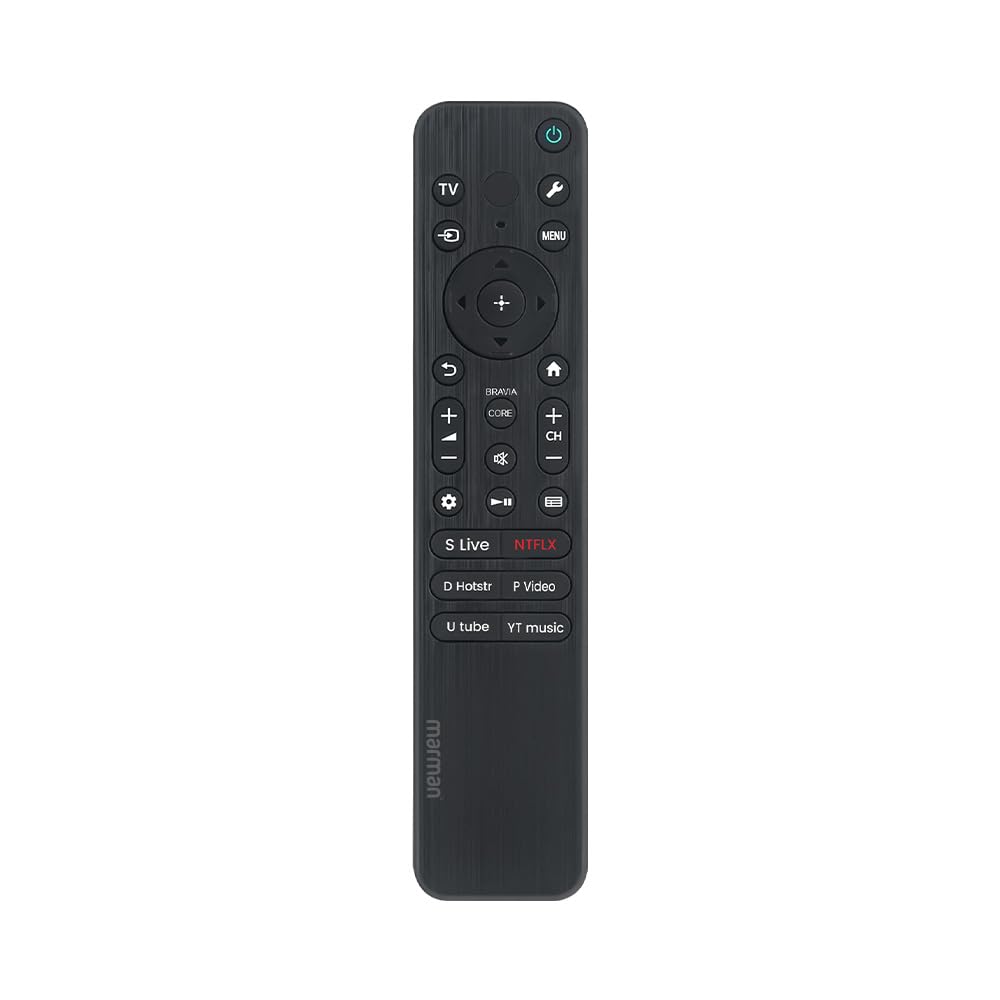 marman® Compatible with Sony Smart Tv Remote Control Model RM-L1820D Suitable for LCD LED OLED QLED 4K Android Television Non Voice Command – Make Sure Existing Controller Replicate as Similar Model