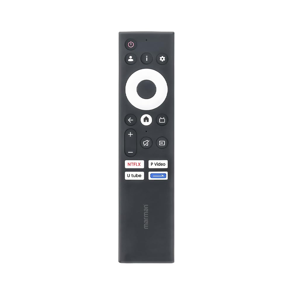 marman® Compatible with Motorola Google Tv Remote Suitable for Models 55UHDGQMBSGQ 65UHDGQMBSGQ Smart 4K UHD QLED Television Non Voice Command – Match Keys Exactly with Existing Remote Controller