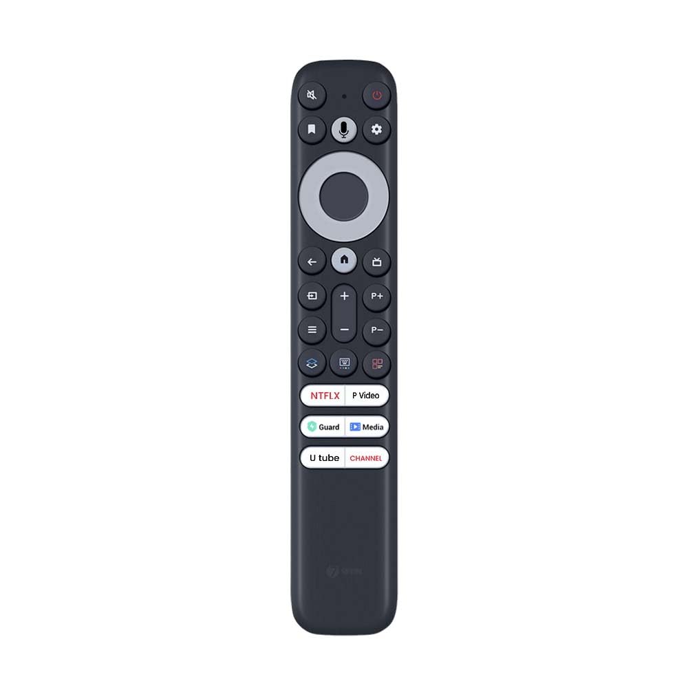 7SEVEN® Compatible with TCL Google Smart Tv Remote Original RC902V Model Suitable C632 C655 P635 Pro V6B Series Bluetooth Voice Assistance QLED OLED Ultra HD FHD Television Control, Pairing Must