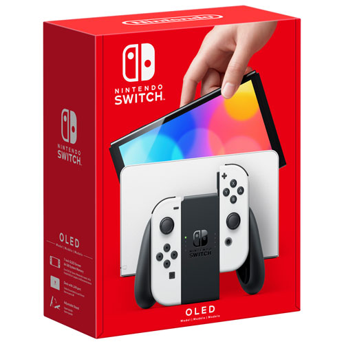 Nintendo Switch OLED Console with White Joy-Con