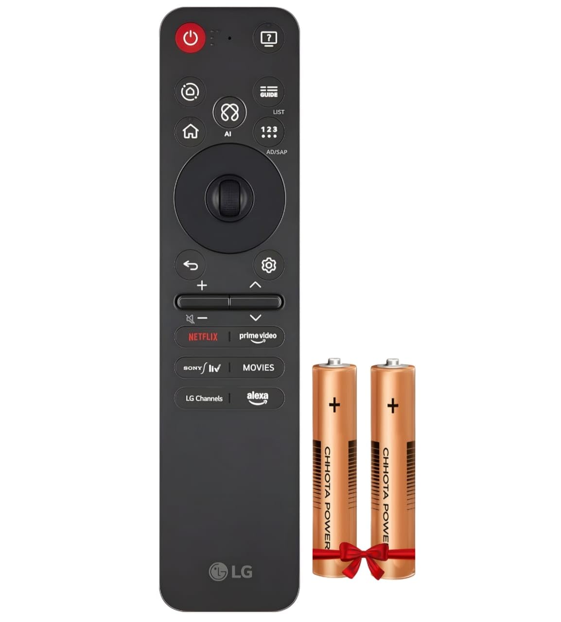 LG Compatible Original AI Magic Remote Control for All LG TVs: OLED, QNED, UHD, LED, LCD (MR25GA)