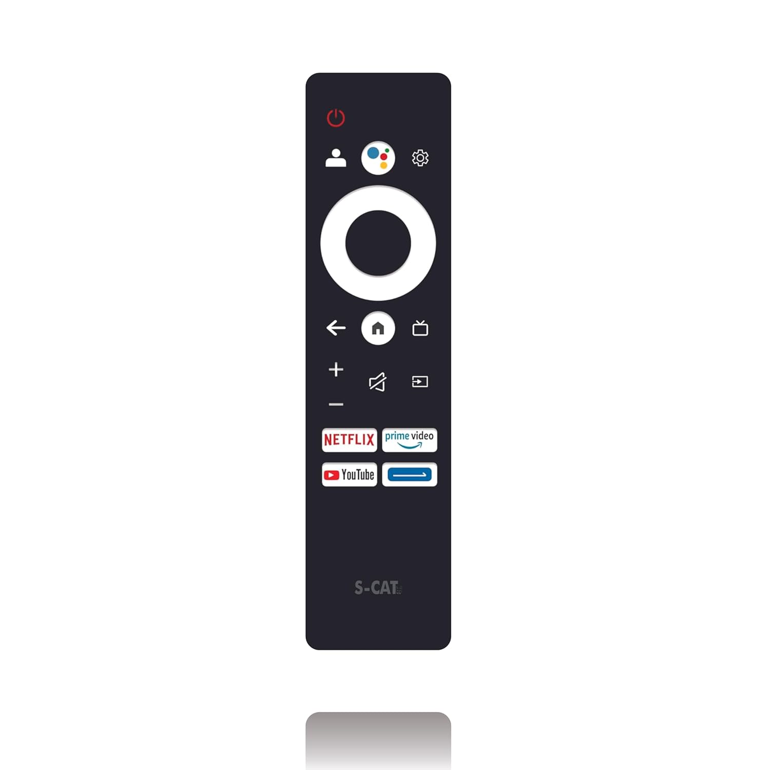 S-CAT Compatible Voice Command Remote Control for Sansui/Croma/Thomson/Kodak/Lloyd/Haier 4K Smart OLED TV with 3 OTT Hotkeys & Blue Arrow (Pairing Must – Contact Customer Care for Issues in Pairing)