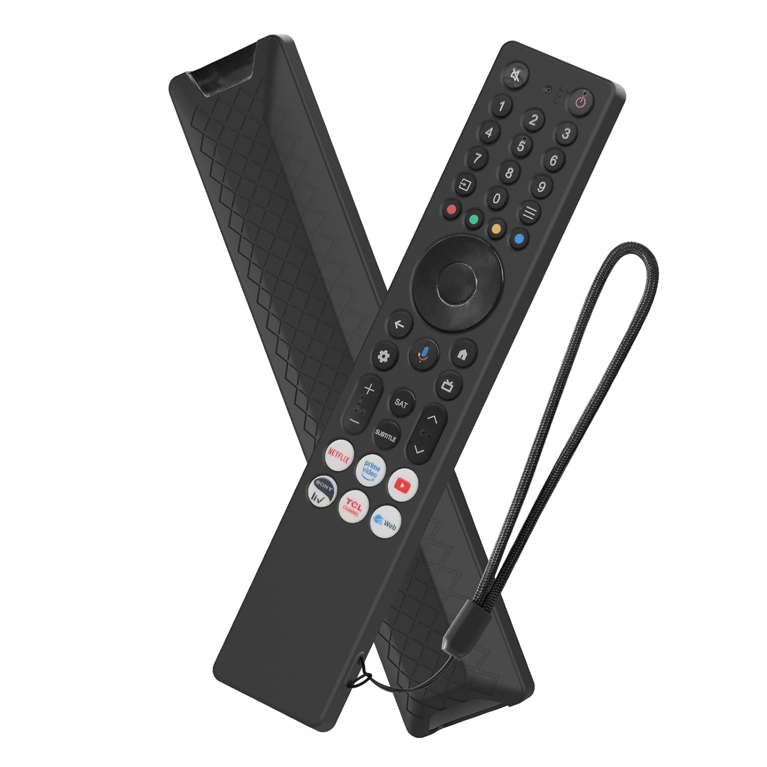 Cotbolt Silicone Case Cover Compatible with TCL iFFALCON Smart Tv Remote 2025 Models RC833A 4K QLED Google TV (Black) [Remote NOT Include]