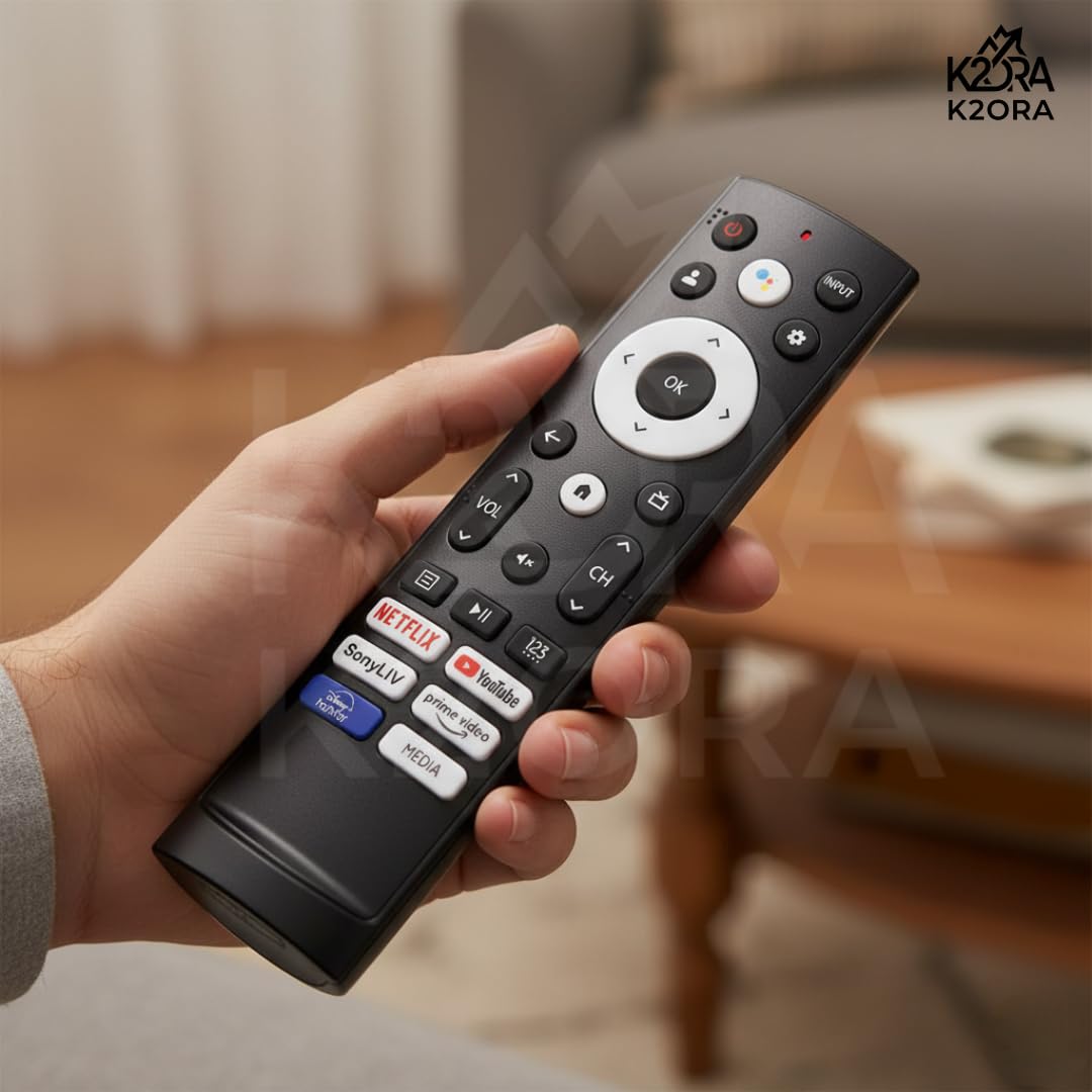 K2 Remote for Hisense Smart TV – Compatible Replacement for ERF3T920H, Works with E68N, A6H, A7K, A7H, Tornado Series, Google 4K UHD LED QLED Televisions (Non-Voice Control)