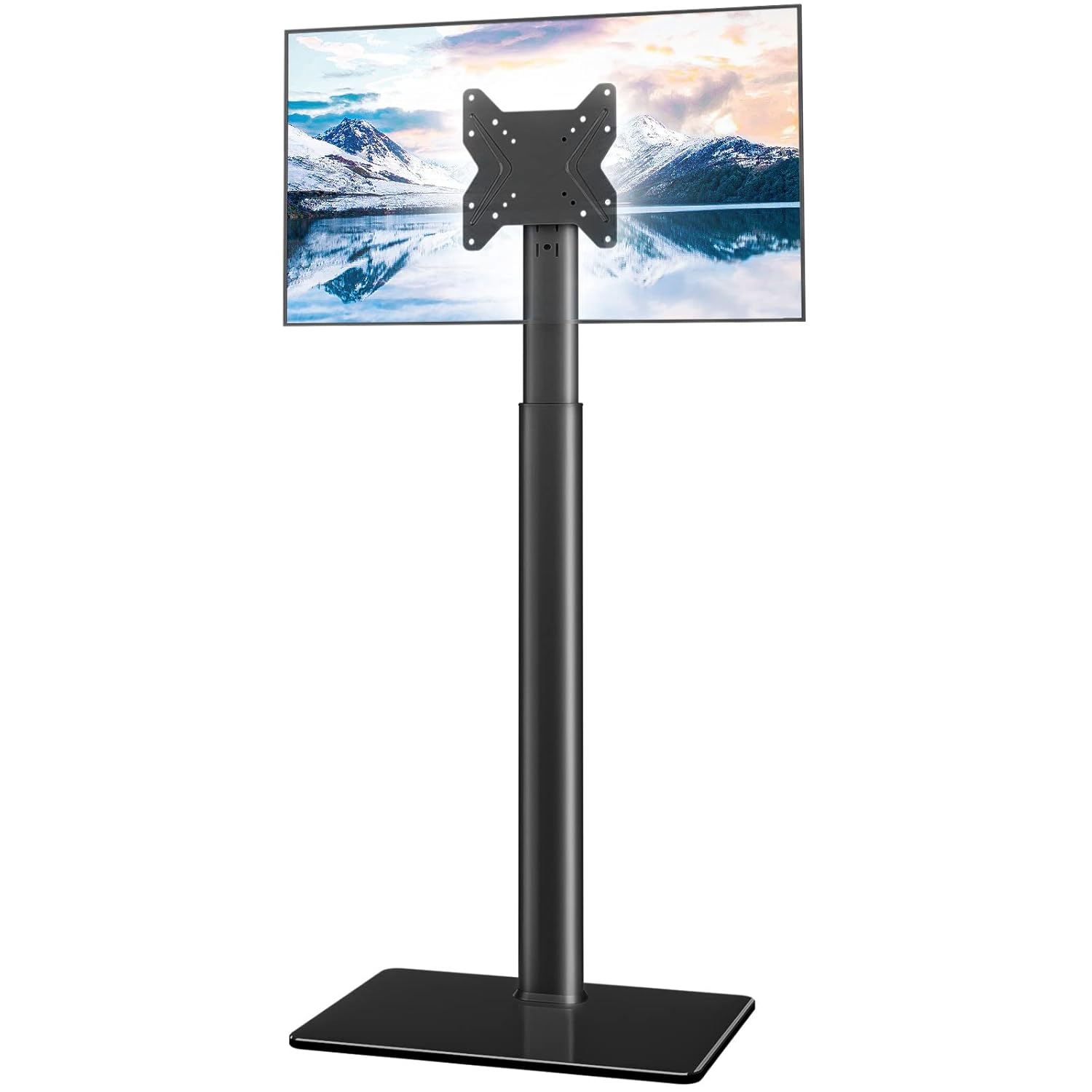 Universal TV Stand with Mount 100 Degree Swivel Height Adjustable and Tilt Function for 19 to 42 inch LCD, LED OLED TVs,HT1001B